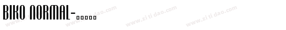 Biko Normal字体转换